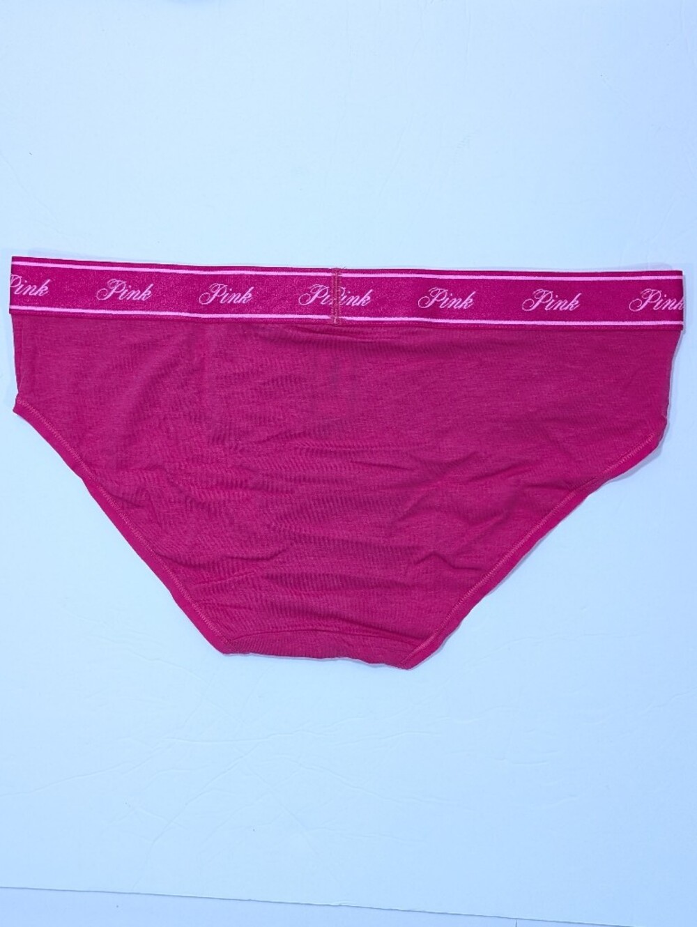 Victoria's Secret Pink Logo Cotton Hiphugger Medium VS Women Panty cherry 7jgn - Picture 7 of 8